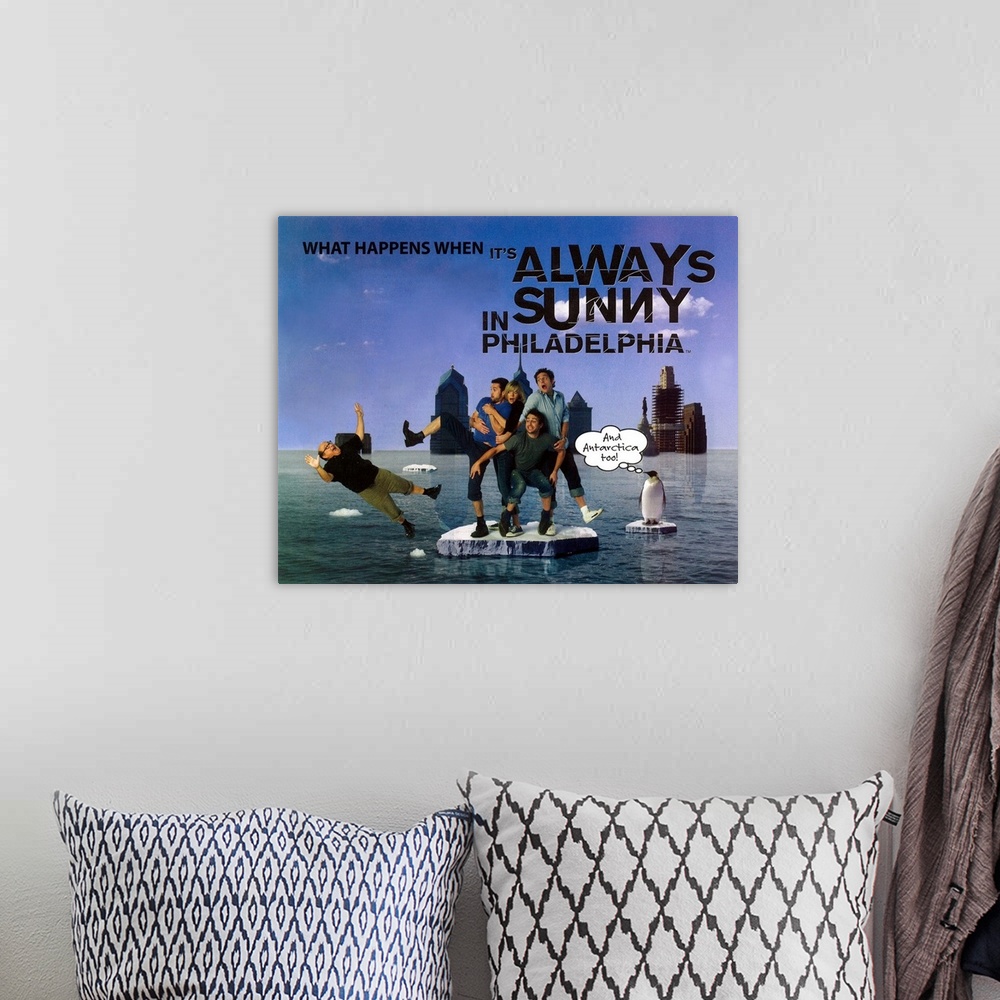 A bohemian room featuring It's Always Sunny in Philadelphia (2005)