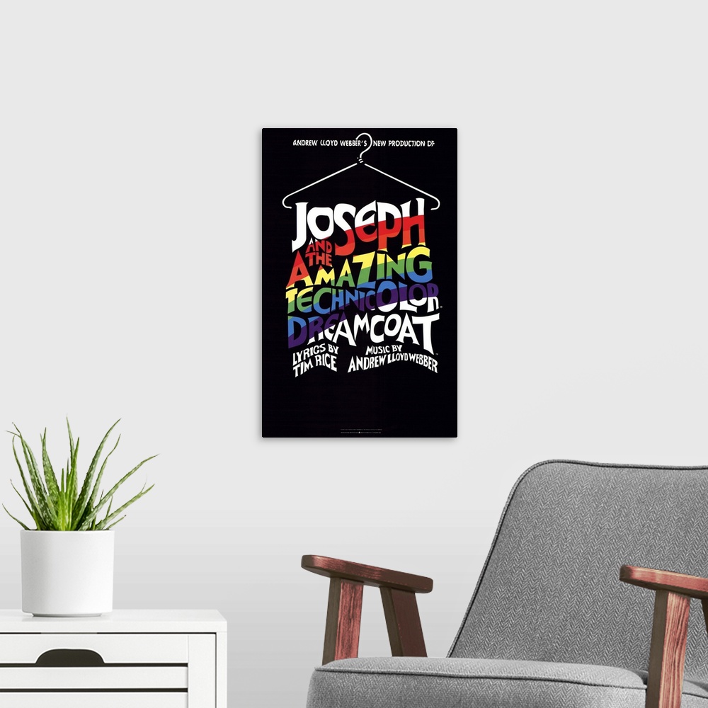A modern room featuring Joseph and the Amazing Technicolor Dreamcoat (Broadway) ()