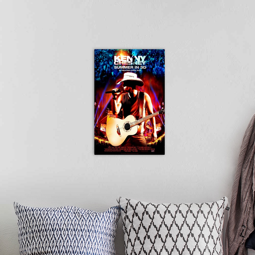 A bohemian room featuring Kenny Chesney: Summer in 3D - Movie Poster