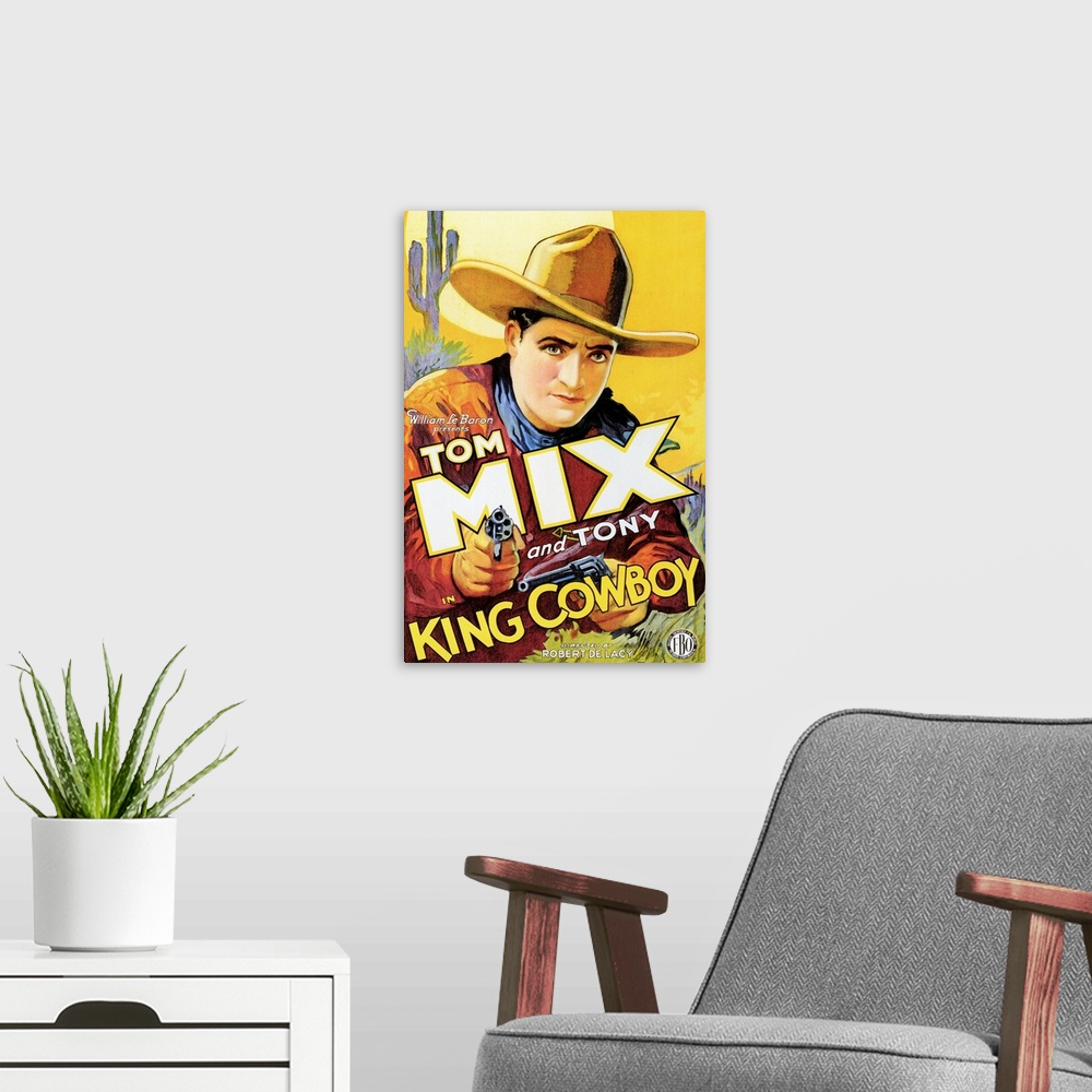 A modern room featuring King Cowboy (1928)