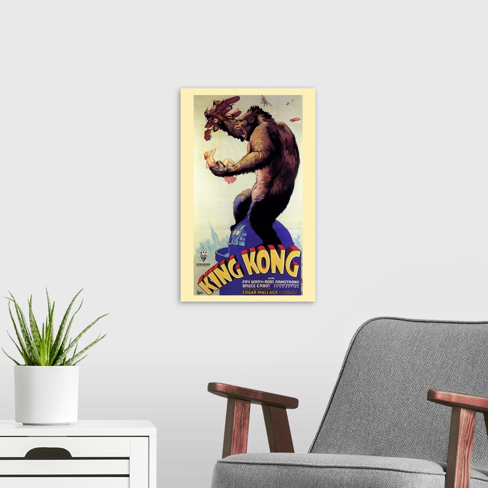 A modern room featuring The original beauty and the beast film classic tells the story of Kong, a giant ape captured in A...