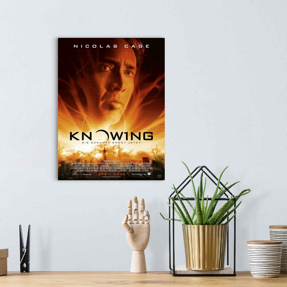 A bohemian room featuring Knowing - Movie Poster - German