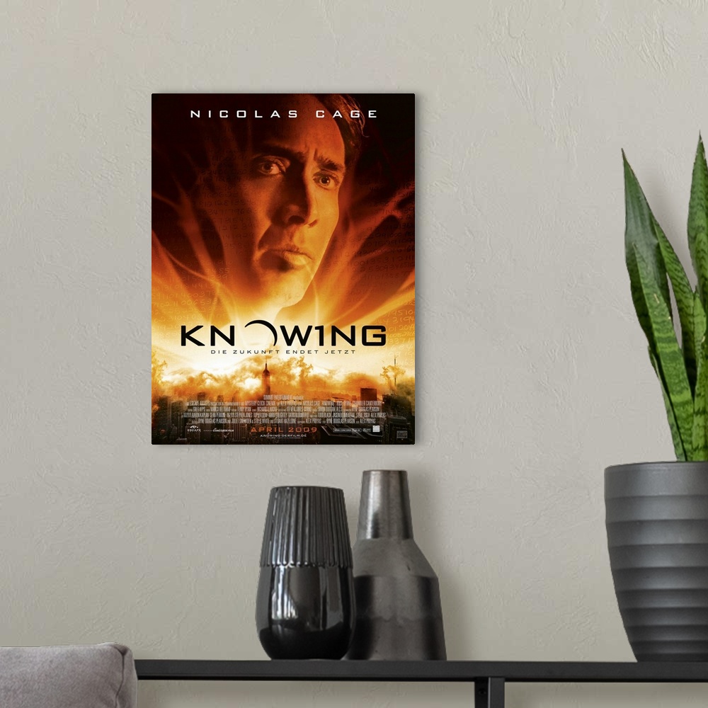 A modern room featuring Knowing - Movie Poster - German