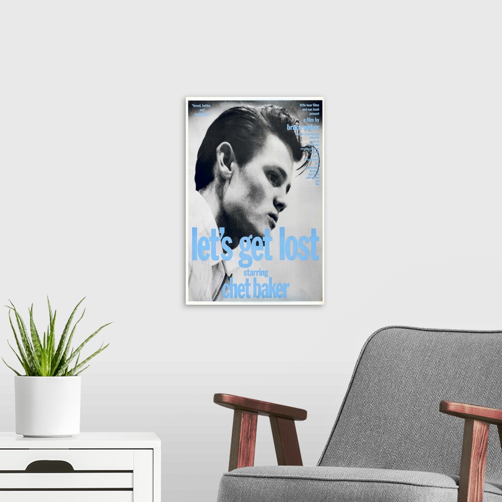 A modern room featuring Absorbing documentary of Chet Baker, the prominent '50s cool jazz trumpeter (and occasional vocal...