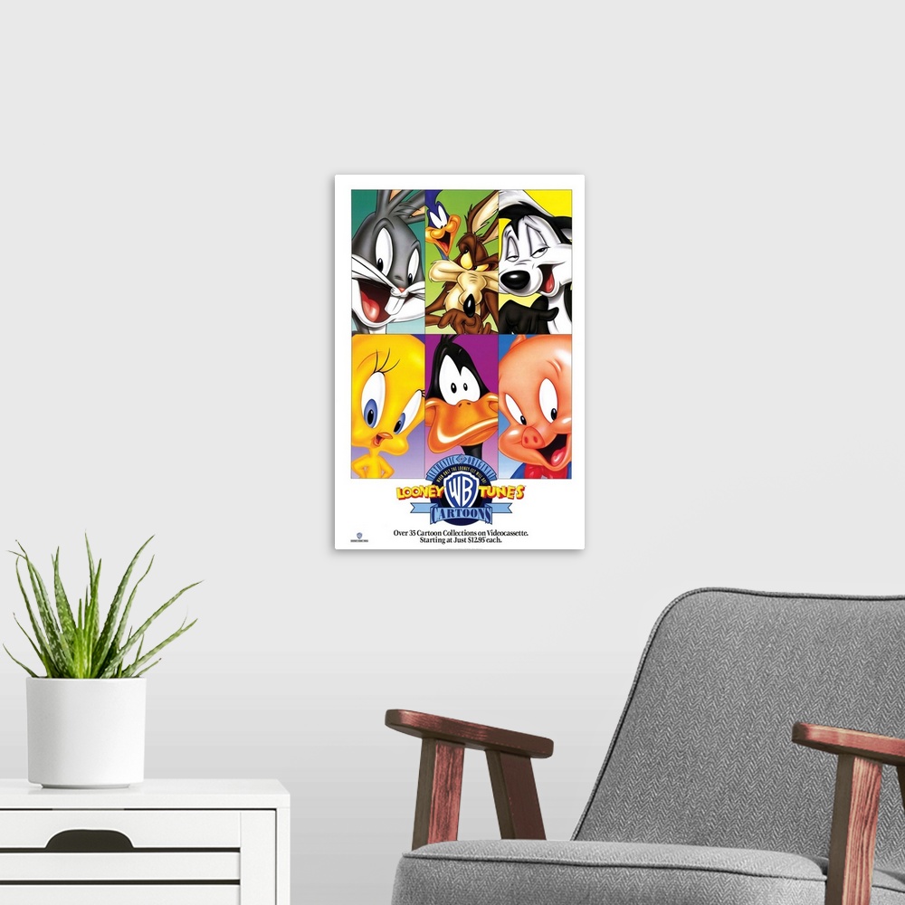 A modern room featuring Looney Toons Collection ()