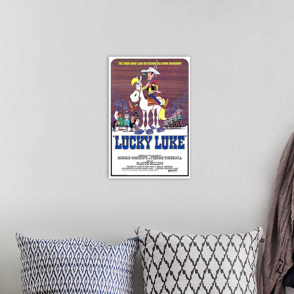 A bohemian room featuring Lucky Luke (1971)