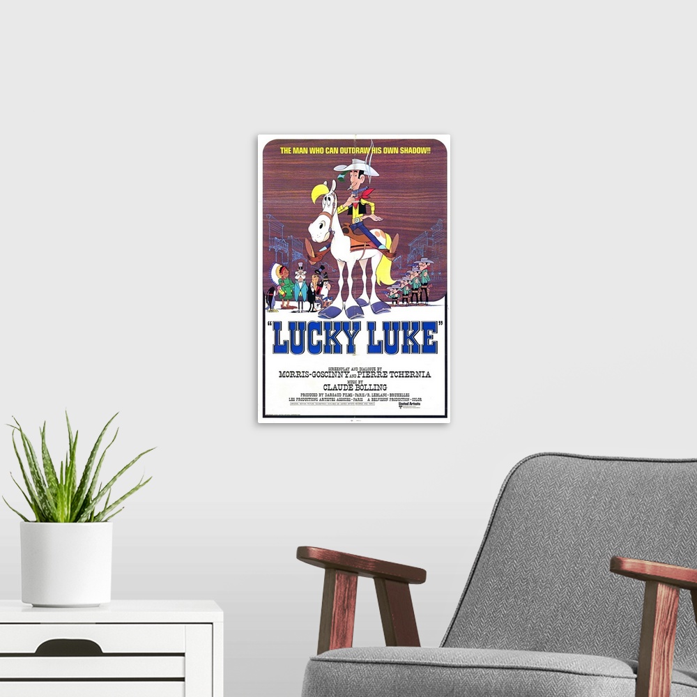 A modern room featuring Lucky Luke (1971)