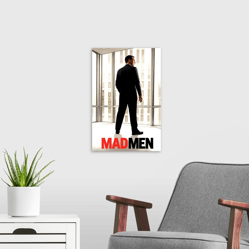 A modern room featuring MadMen - TV Poster