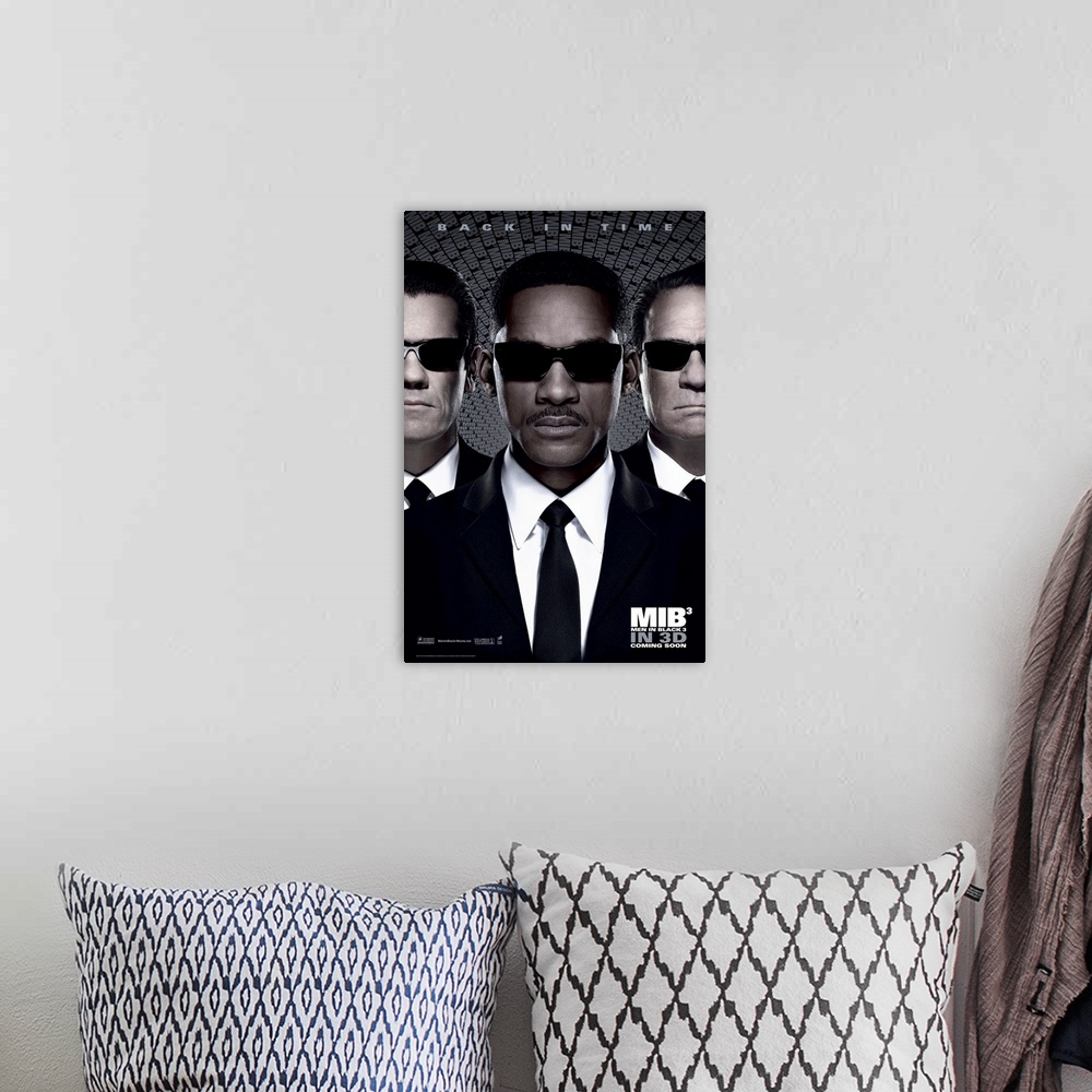 A bohemian room featuring Men in Black 3 - Movie Poster