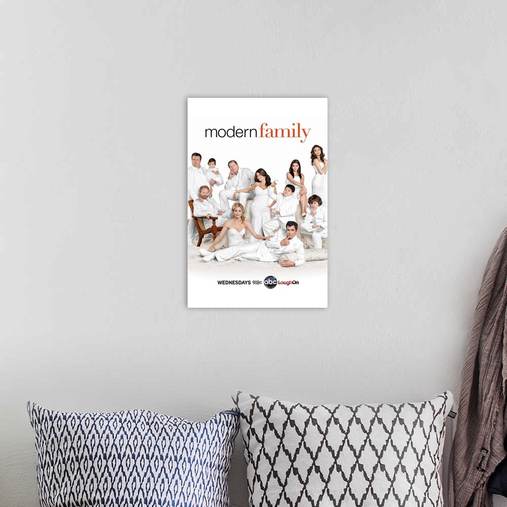 A bohemian room featuring Modern Family - TV Poster