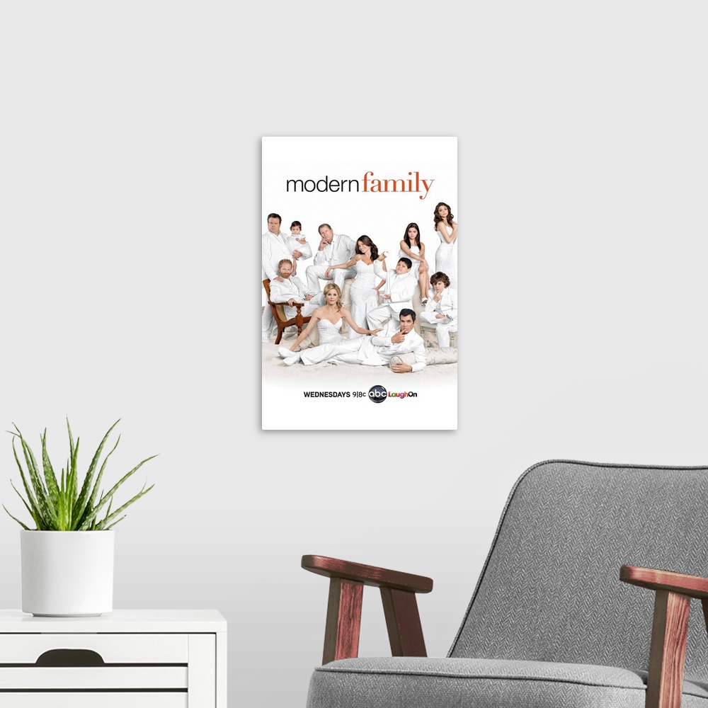 A modern room featuring Modern Family - TV Poster