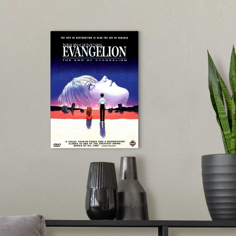 A modern room featuring Neon Genesis Evangelion: The End of Evangelion (1997)
