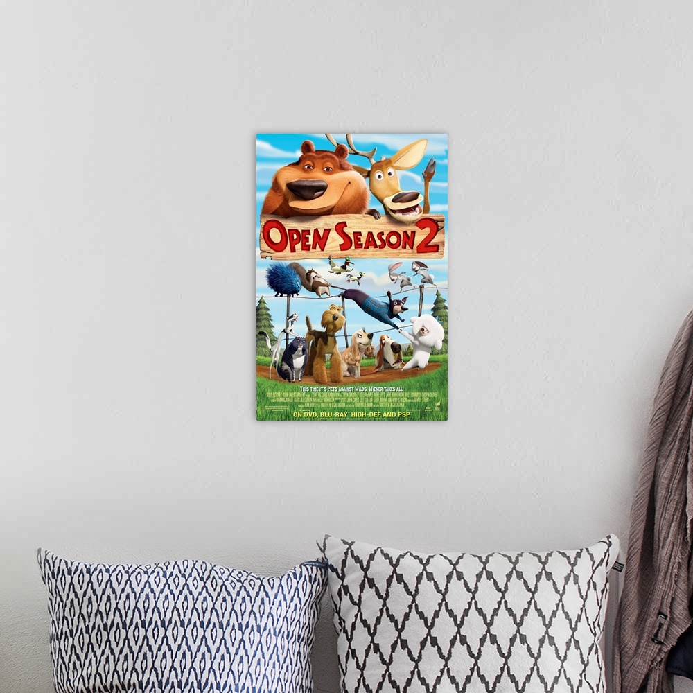 A bohemian room featuring Open Season 2 - Movie Poster