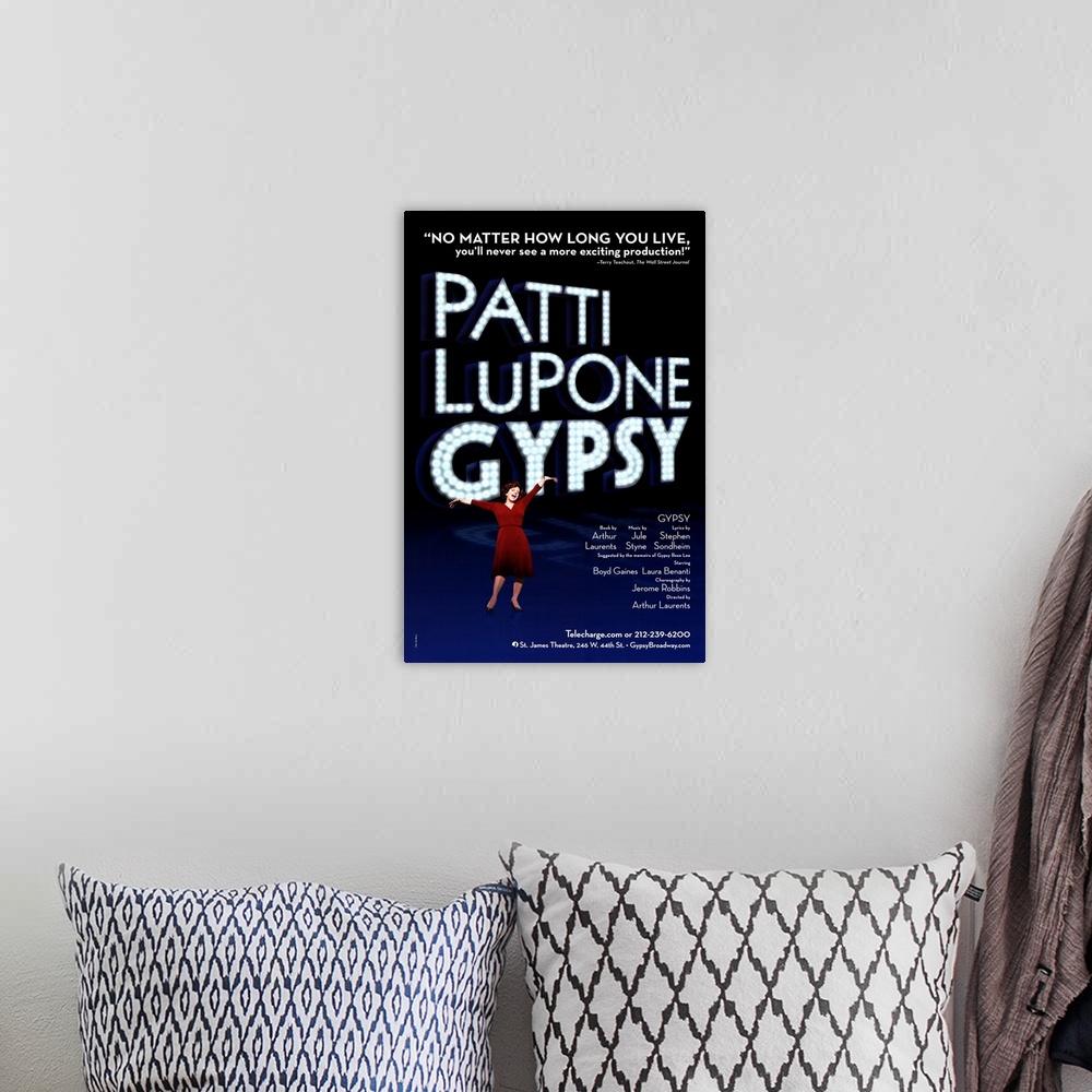 A bohemian room featuring Patti Lupone Gypsy (Broadway) ()