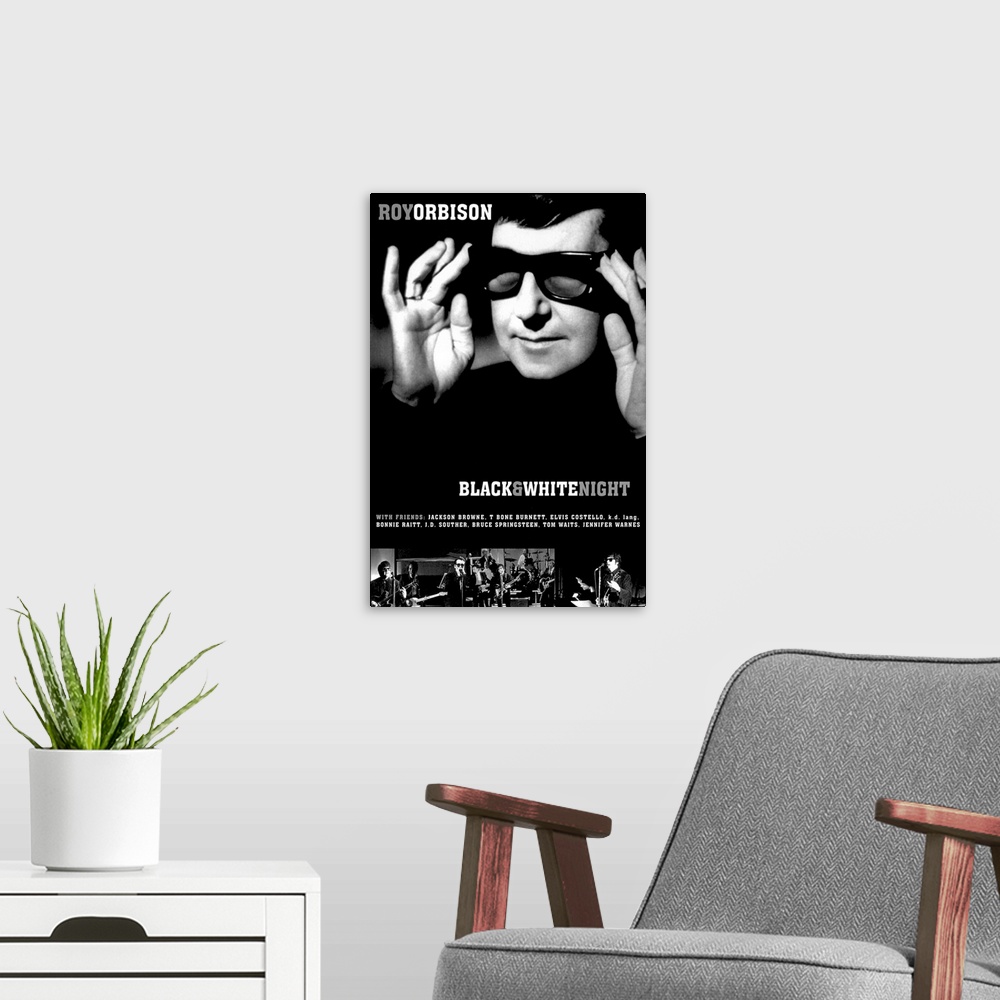 A modern room featuring Roy Orbison and Friends: A Black and White Night (1988)