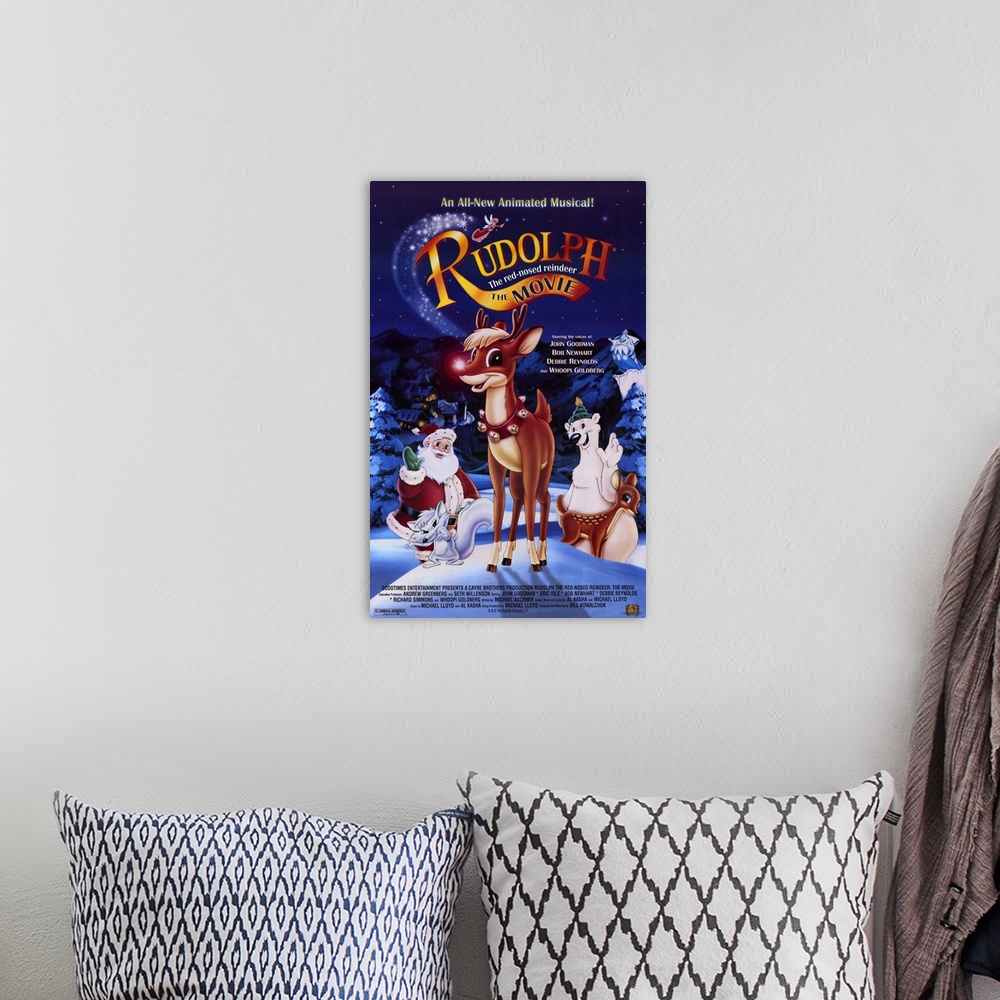 A bohemian room featuring Rudolph the Red Nosed Reindeer: The Movie (1998)