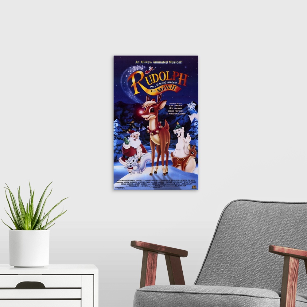A modern room featuring Rudolph the Red Nosed Reindeer: The Movie (1998)