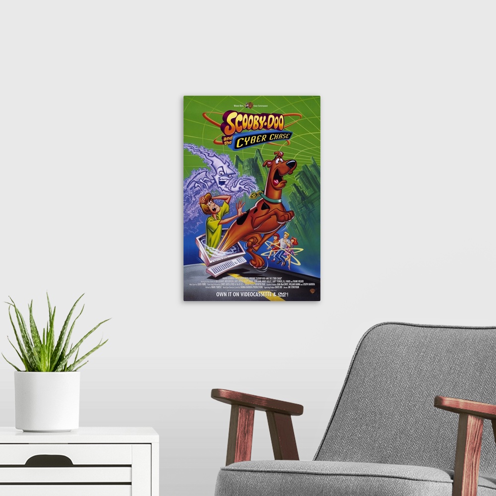 A modern room featuring Scooby Doo and the Cyber Chase (2001)