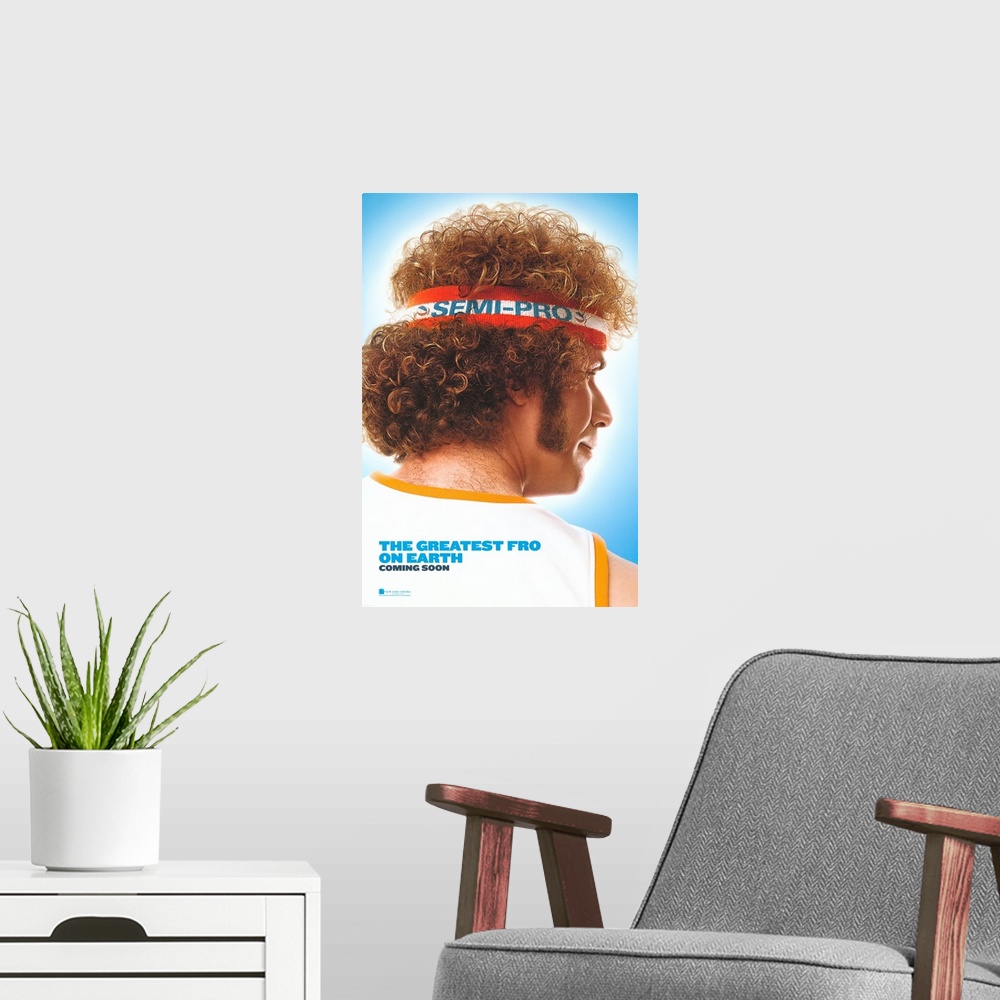 A modern room featuring Semi Pro - Movie Poster