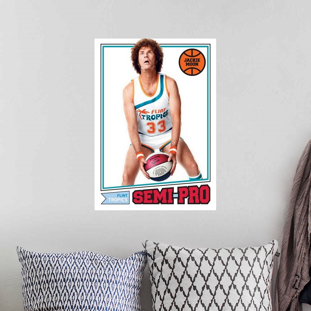 A bohemian room featuring Semi-Pro - Movie Poster