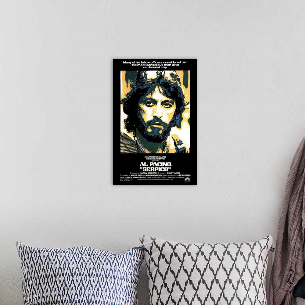 A bohemian room featuring Based on Peter Maas's book about the true-life exploits of Frank Serpico, a New York undercover p...