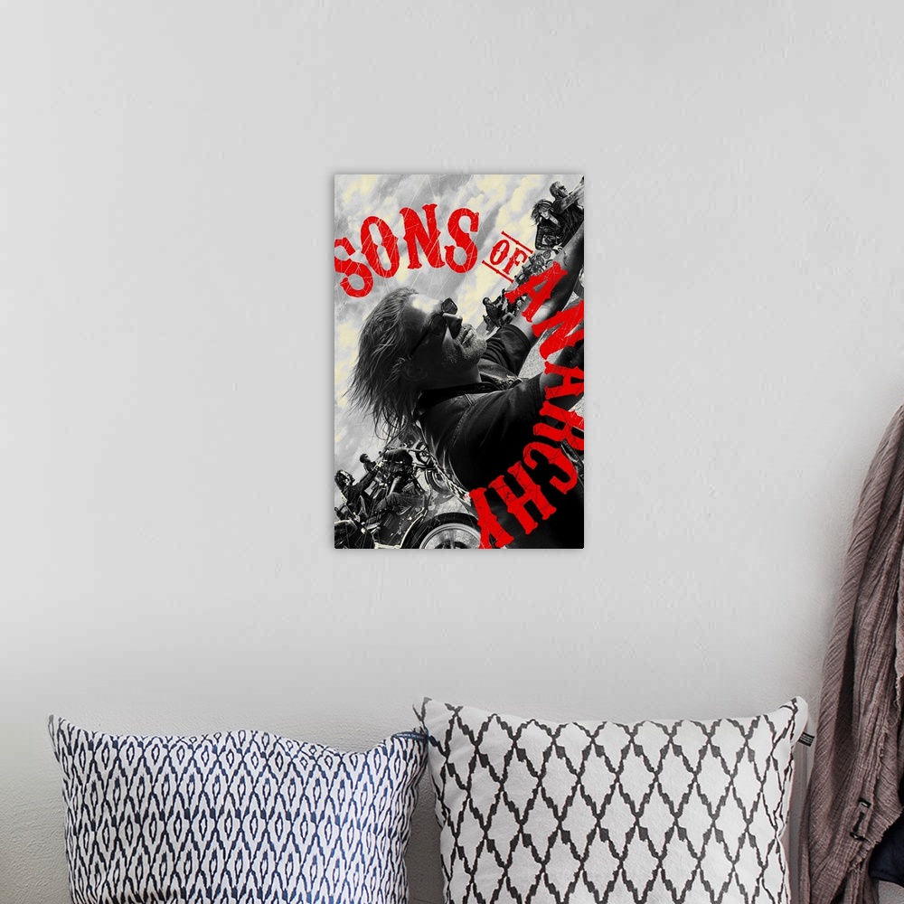 A bohemian room featuring Sons of Anarchy - TV Poster