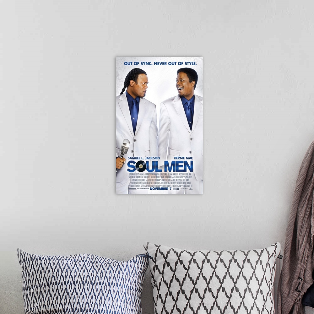 A bohemian room featuring Soul Men - Movie Poster
