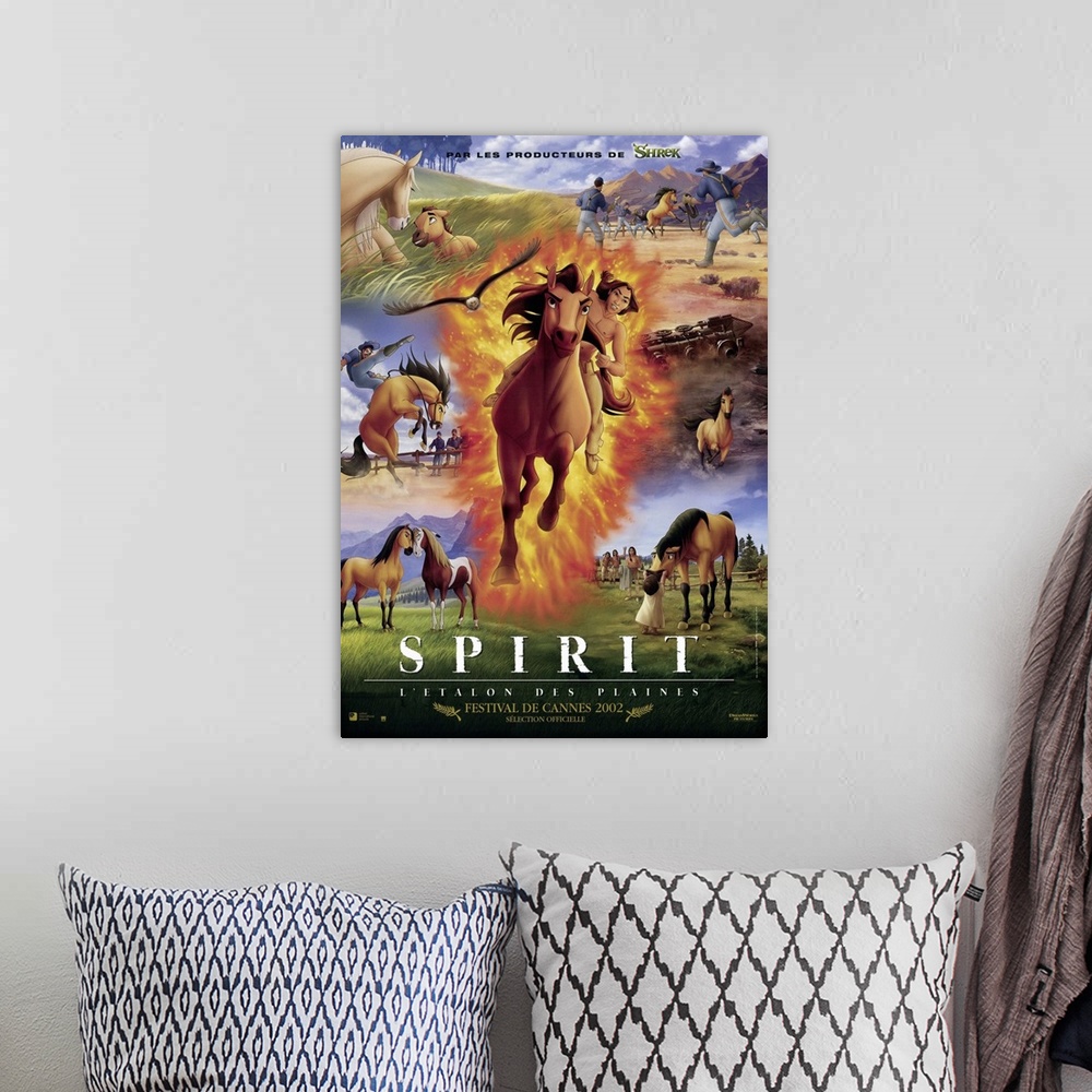 A bohemian room featuring Spirit is a wild stallion and leader of his herd, who is captured and treated badly by a Cavalry ...