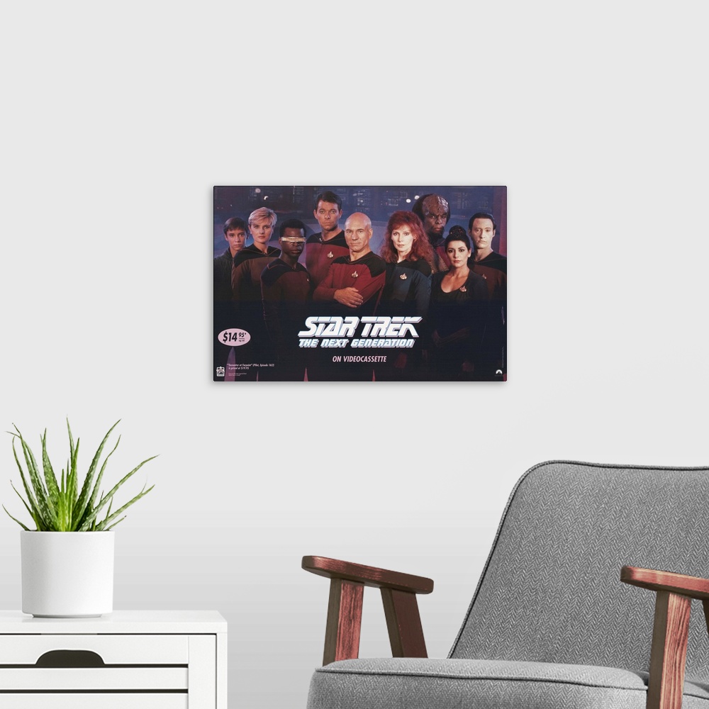 A modern room featuring Star Trek: The Next Generation (TV) ()