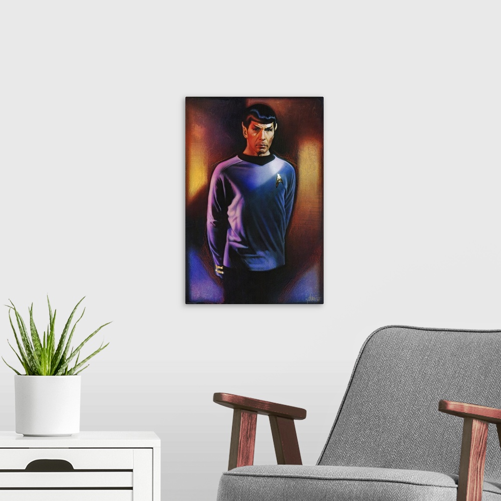 A modern room featuring Star Trek (TV) (1966)