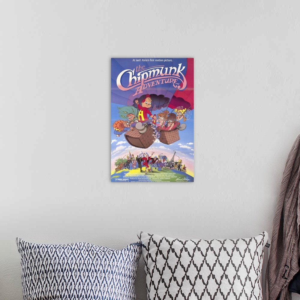 A bohemian room featuring The Chipmunk Adventure (1987)
