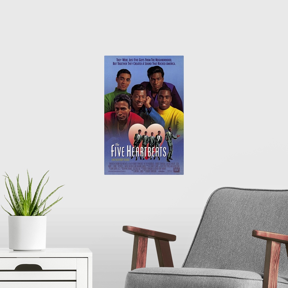 A modern room featuring Well told story of five black singers in the 1960s, their successes and failures as a group and a...