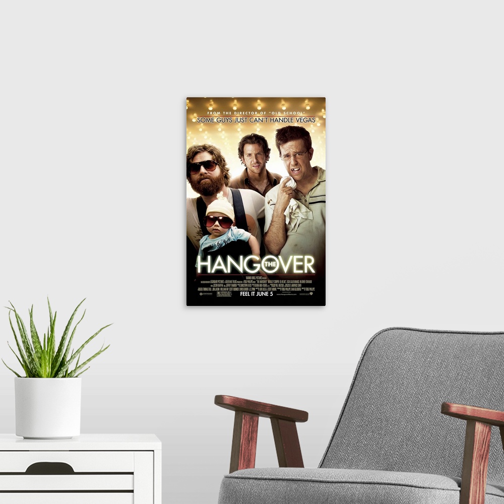 A modern room featuring A Las Vegas-set comedy centered around three groomsmen who lose their about-to-be-wed buddy durin...