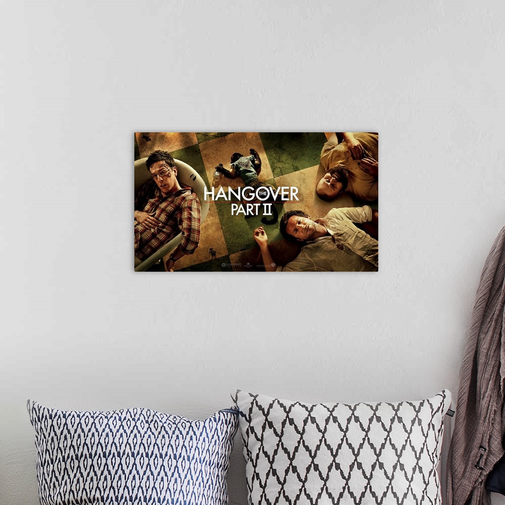 A bohemian room featuring The Hangover Part II - Movie Poster