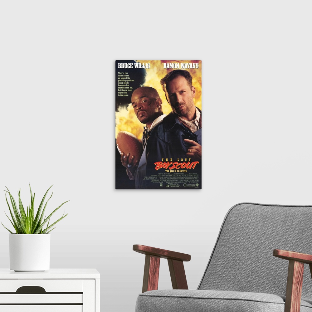 A modern room featuring Are you ready for some gunplay? Formula thriller stars Willis as a private eye and Wayans as an e...