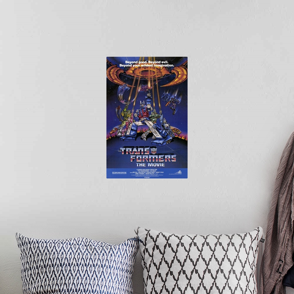 A bohemian room featuring A full-length animated film featuring the universe-defending robots fighting the powers of evil. ...