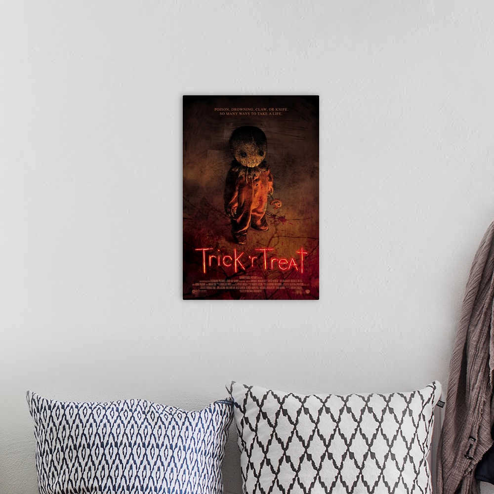 A bohemian room featuring Trick r Treat (2007)