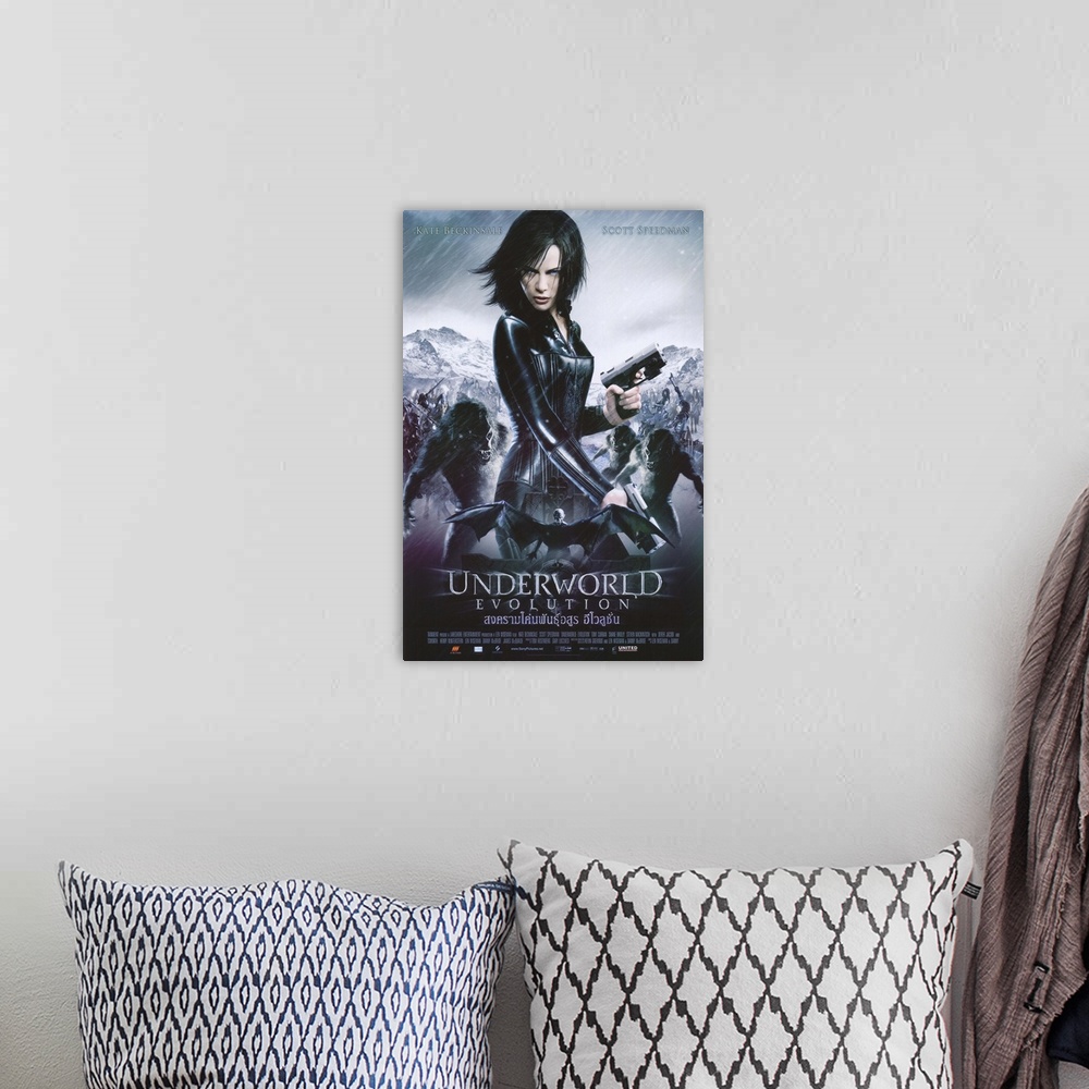 A bohemian room featuring Underworld: Evolution continues the saga of war between the vampires and the Lycans. The film goe...