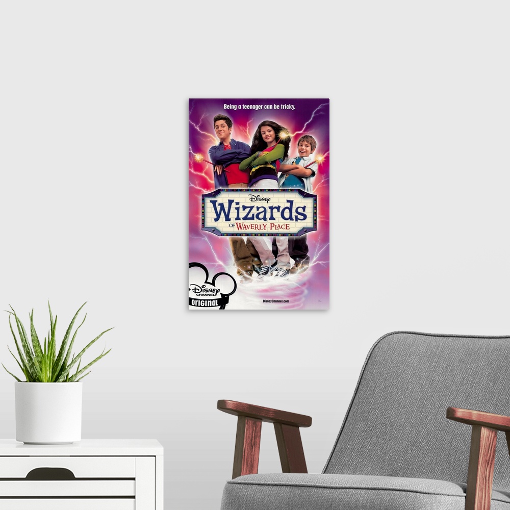 A modern room featuring Wizards of Waverly Place (TV) (2007)