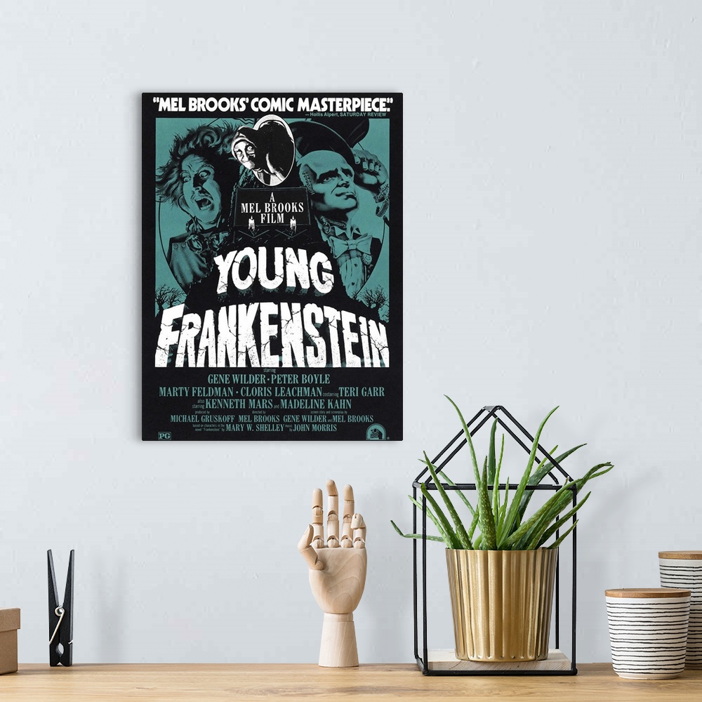 A bohemian room featuring Young Dr. Frankenstein (Wilder), a brain surgeon, inherits the family castle back in Transylvania...