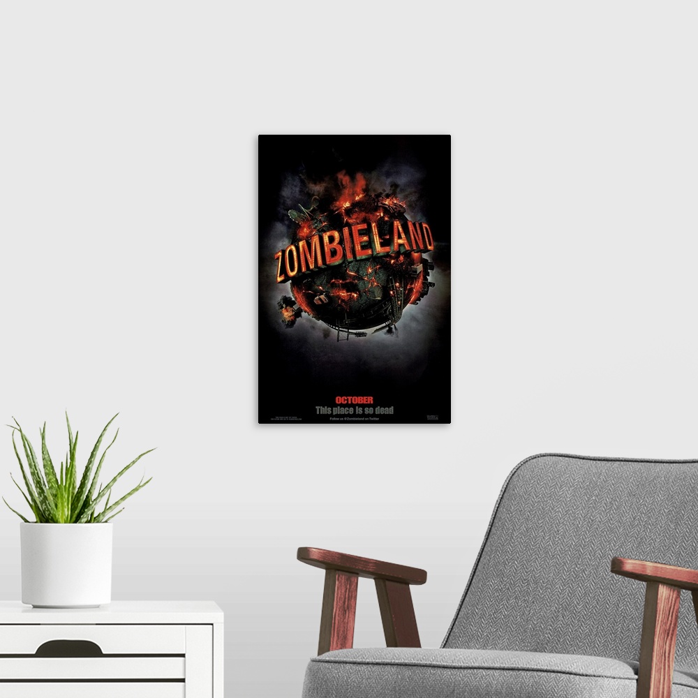 A modern room featuring In the horror comedy Zombieland focuses on two men who have found a way to survive a world overru...