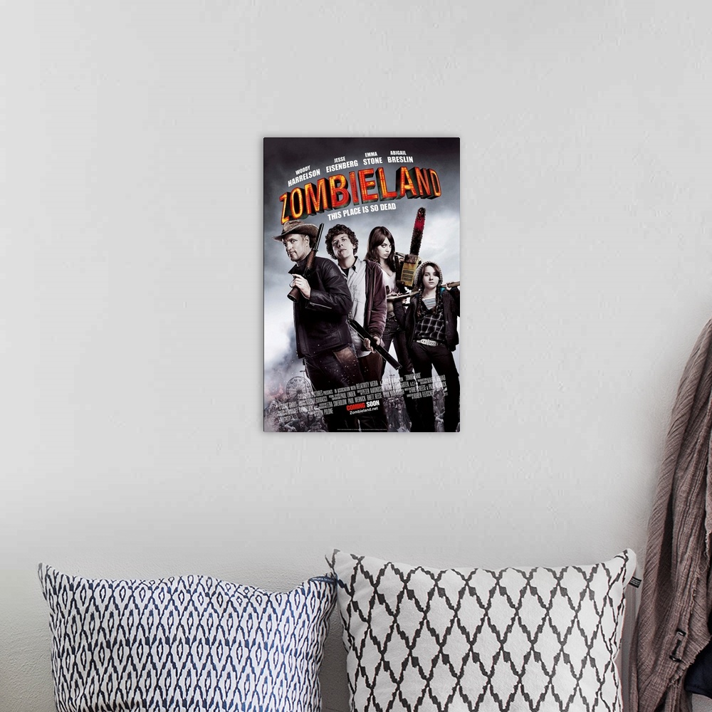 A bohemian room featuring Zombieland - Movie Poster - UK