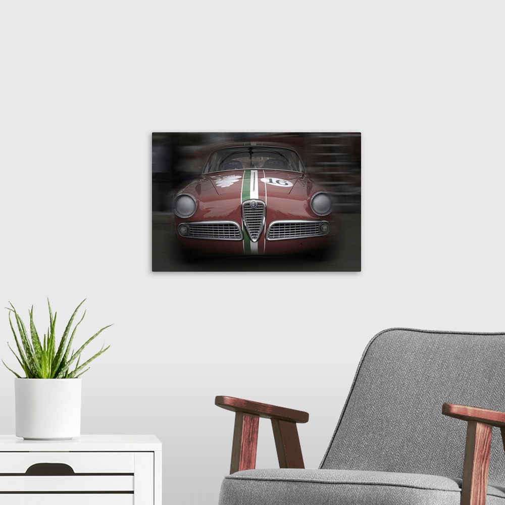 A modern room featuring Alfa Romeo Laguna Seca