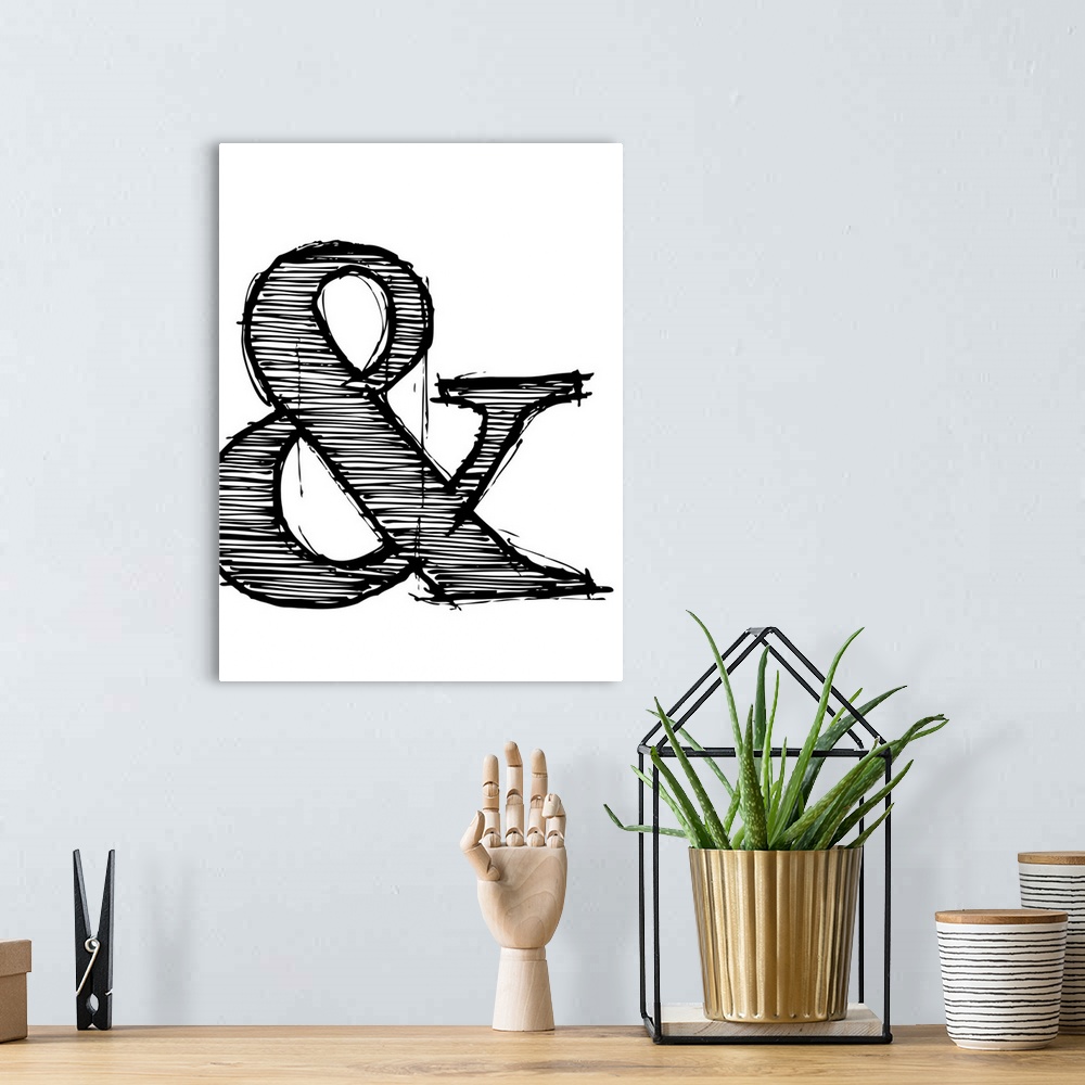 A bohemian room featuring Ampersand Poster I