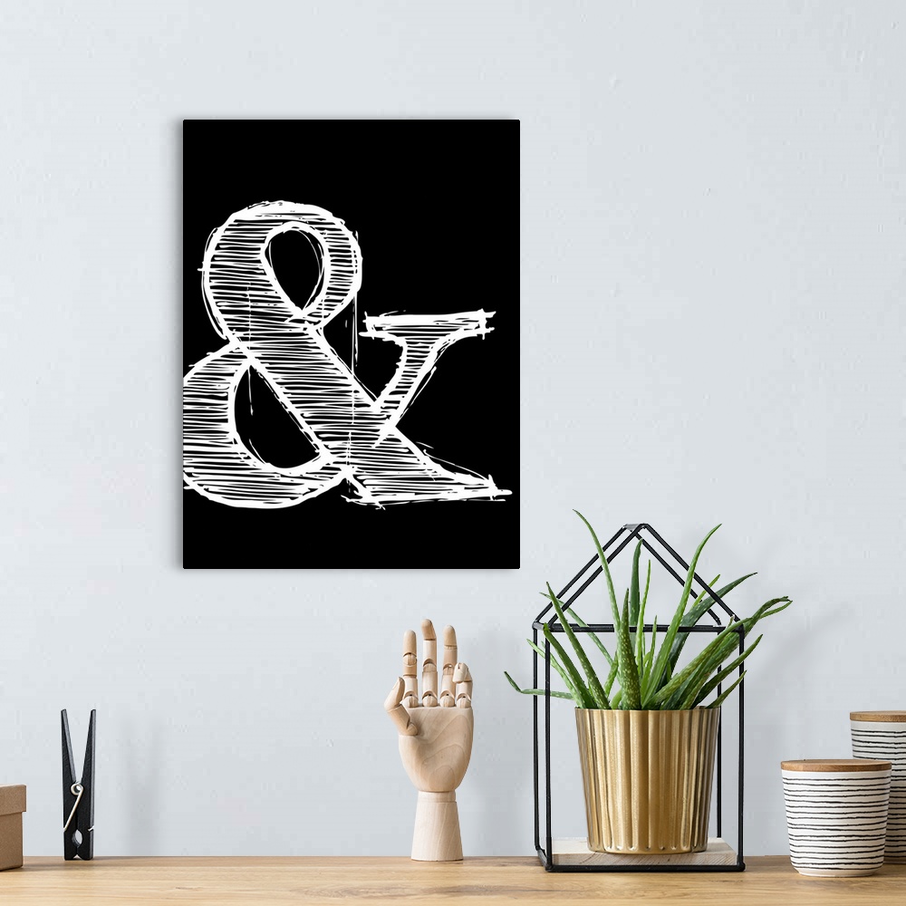 A bohemian room featuring Ampersand Poster II