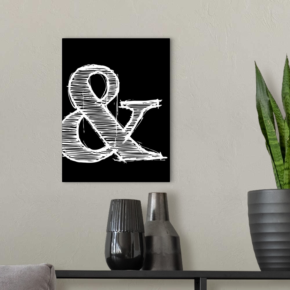 A modern room featuring Ampersand Poster II