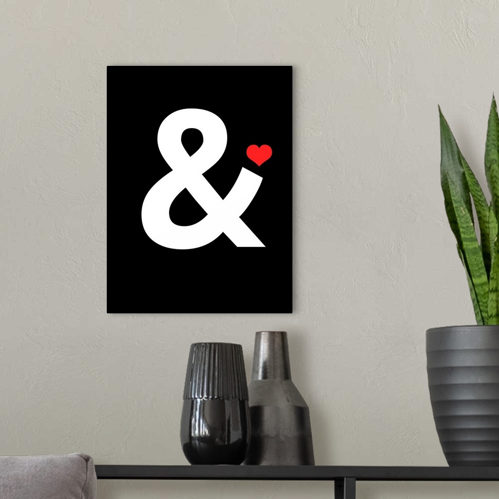A modern room featuring Ampersand Poster IV