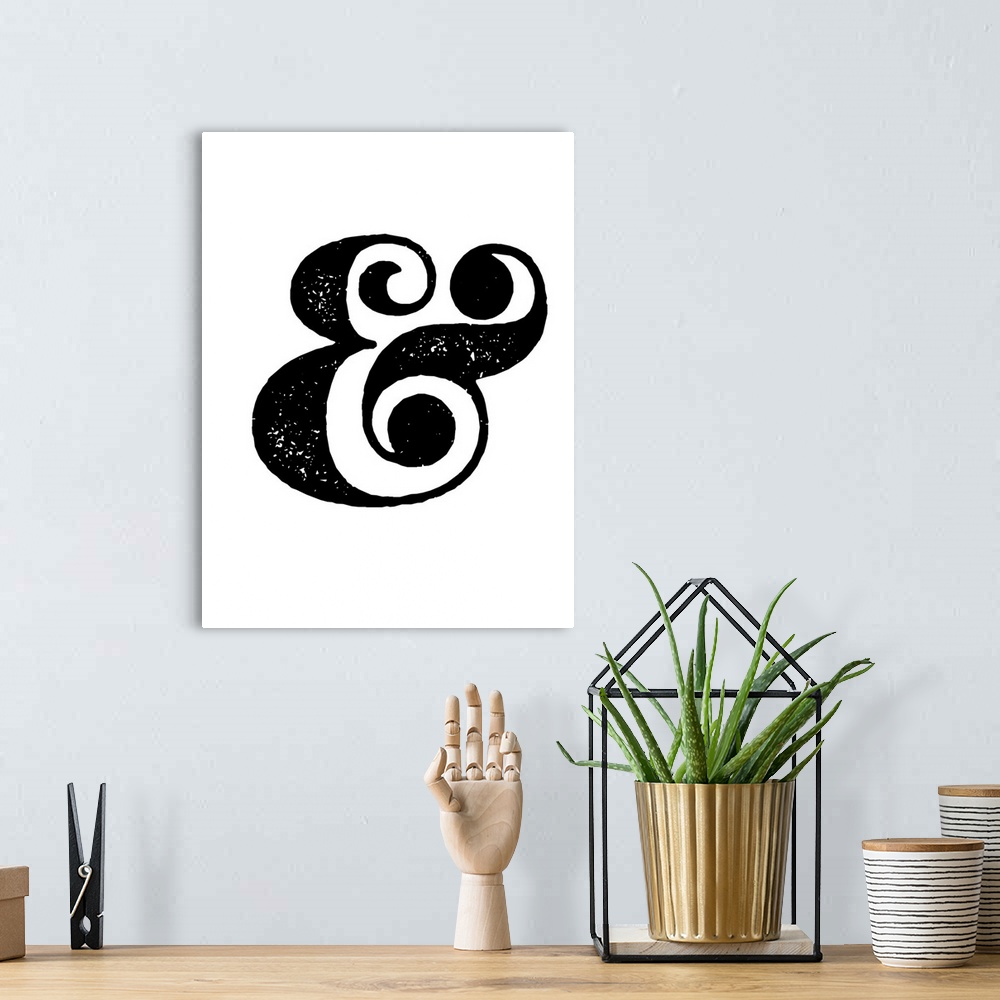A bohemian room featuring Ampersand Poster White