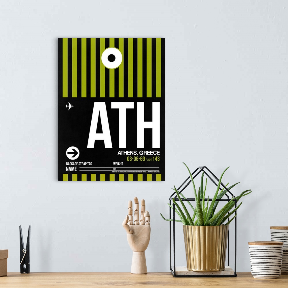 A bohemian room featuring ATH Athens Luggage Tag II