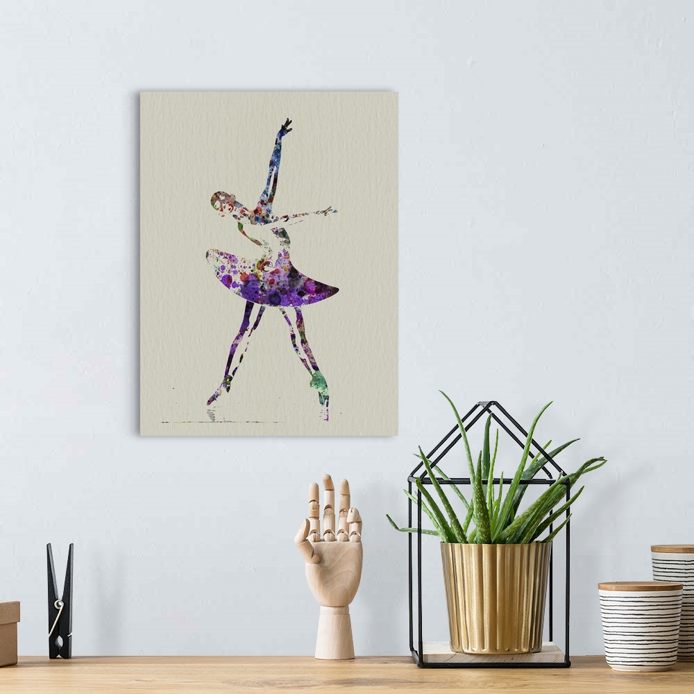 A bohemian room featuring Ballerina Watercolor IV